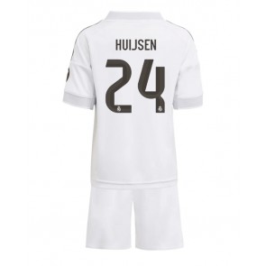 Real Madrid Dean Huijsen #24 Hjemmebanetrøje Børn 2025-26 Kortærmet (+ Korte bukser)